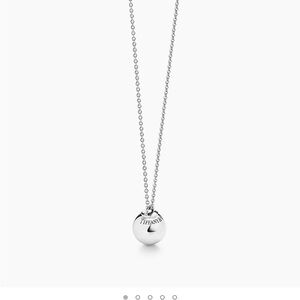 Tiffany & Co. Silver Ball Pendant Necklace, 8mm